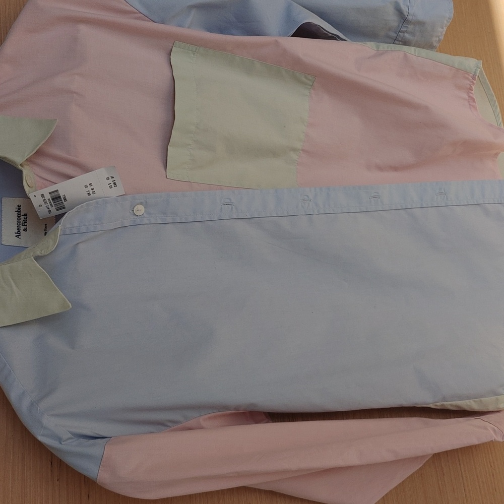 Abercrombie Pastel Color Block Shirt - Picture 5 of 5